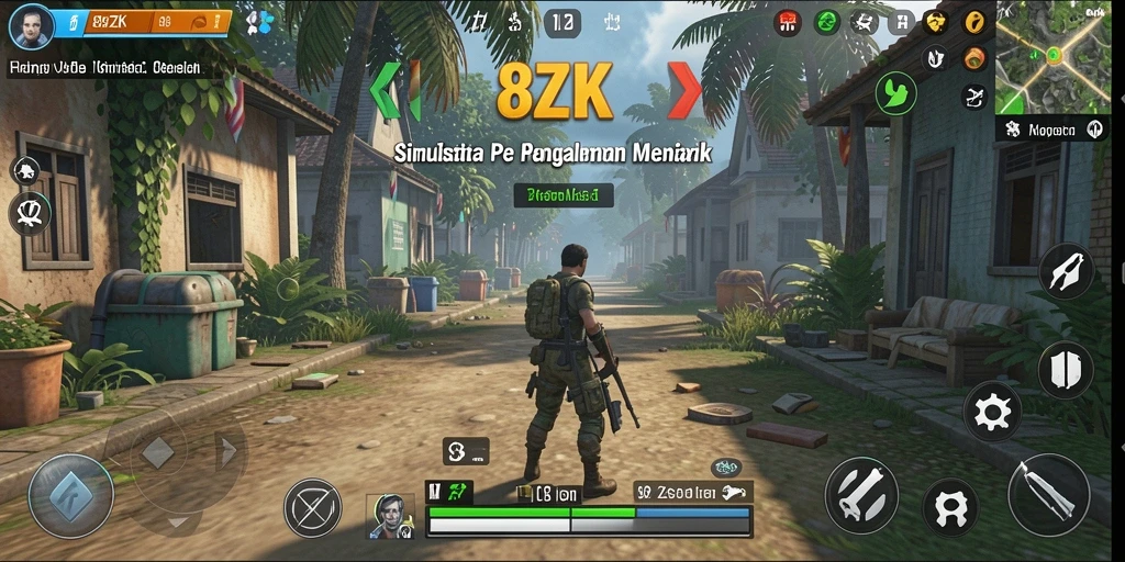 Tampilan menarik gameplay dari 8ZK dalam simulasi kreatif.