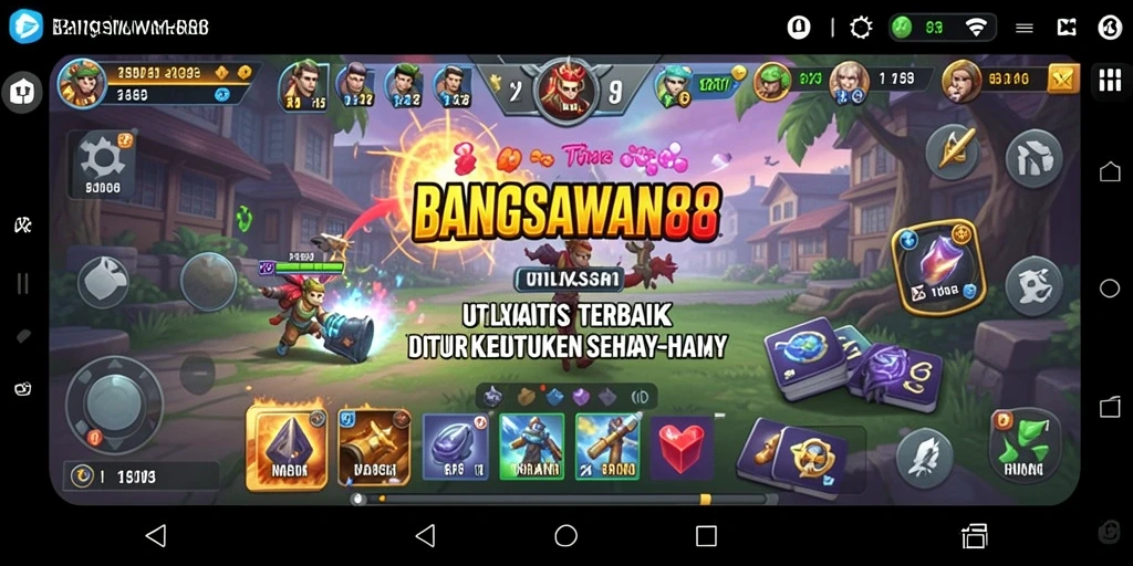 Tampilan antarmuka aplikasi BANGSAWAN88 yang sederhana dan menarik.