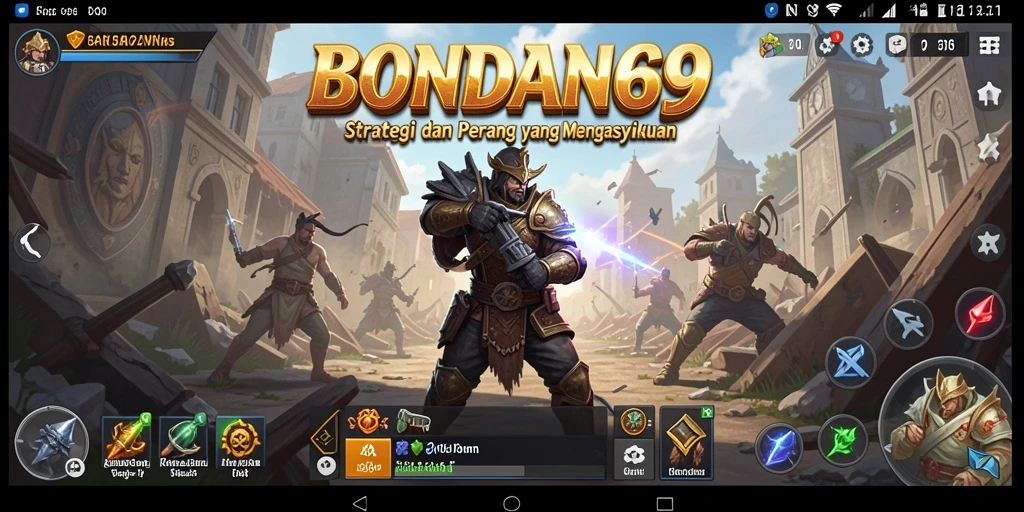 Screenshot BONDAN69 menunjukkan serunya gameplay strategi dan perang.