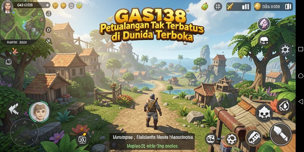 Tampilan utama gameplay GAS138 di dunia terbuka yang menakjubkan.