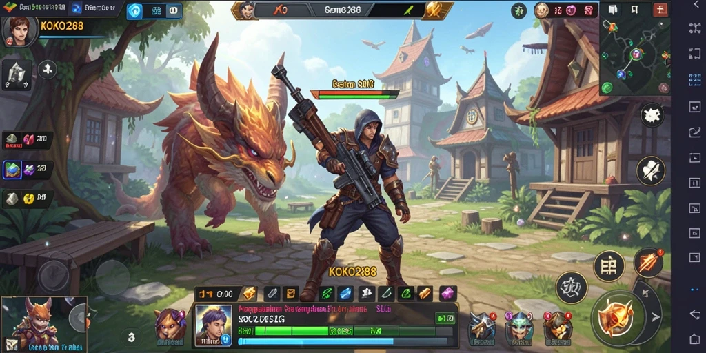 Screenshot KOKO288 menampilkan aksi pertempuran yang mendalam.