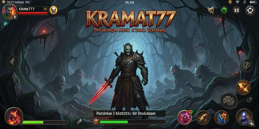 Gameplay KRAMAT77 menampilkan aksi petualangan yang mendebarkan.