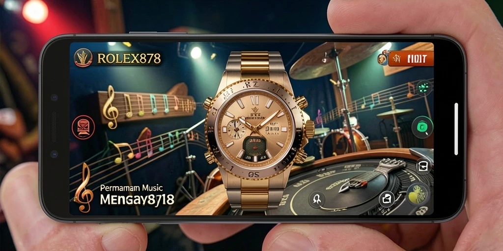 Screenshot gameplay <strong>ROLEX878</strong> menampilkan aksi bermain musik yang seru.