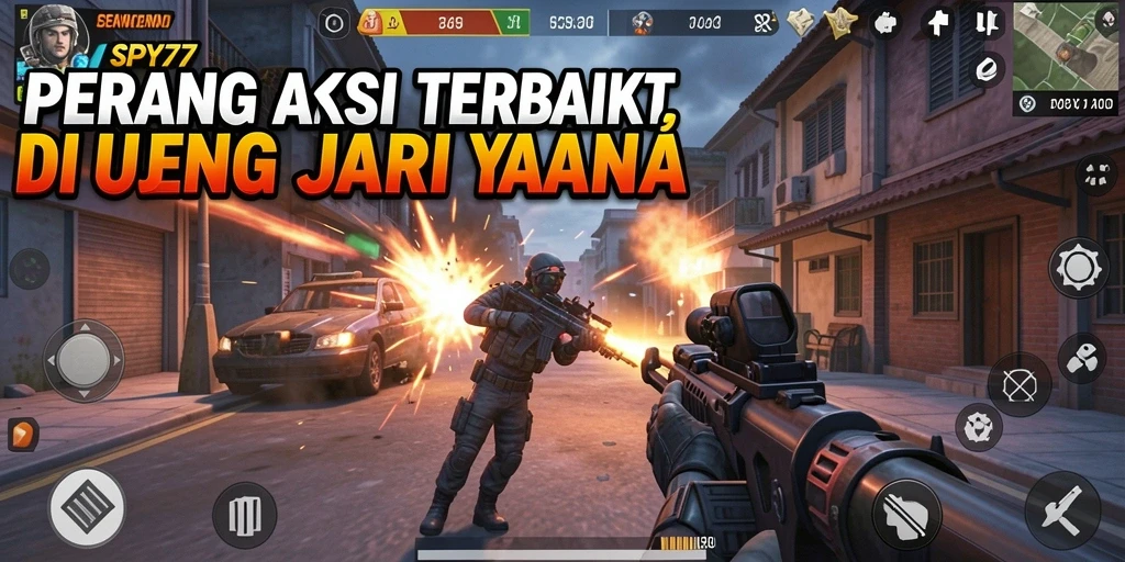 Tangkapan layar SPY77 menampilkan aksi mendebarkan di lapangan tempur.