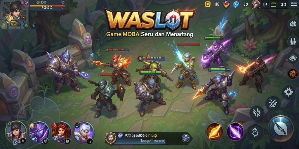 Tampilan gameplay seru dengan aksi taktis di WASLOT.