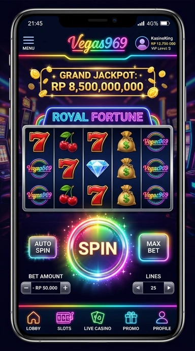 Tampilan antarmuka aplikasi vegas969 yang ramah pengguna.